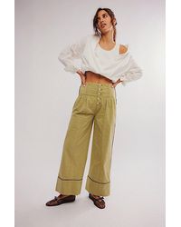 Free People - Good Call Striped Pull-on Pants - Lyst