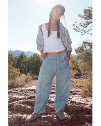 Free People - We The Free Silverton Puddle Barrel Jeans - Lyst