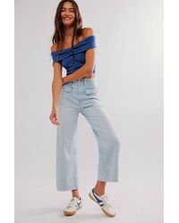 FRAME - The 70S Patch Pocket Crop Jeans - Lyst