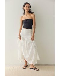 Free People - Raven Solid Convertible Maxi Skirt - Lyst