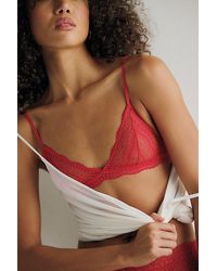 Intimately By Free People - This Or That Lace Plunge Triangle Bralette By - Lyst