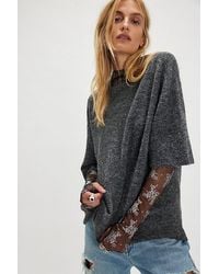 Free People - Margot Softspun Sweater Tee - Lyst