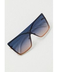 Free People - Now You See Me Shield Sunglasses - Lyst