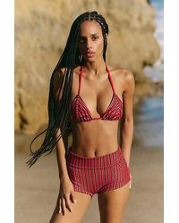 Rhythm - Terry High-Waisted Boyshort Bikini Bottoms - Lyst