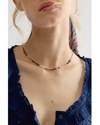 Free People - Muse Semi-Precious Short Beaded Layering Necklace - Lyst