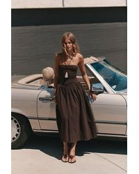 free-est - Onda Drop-Waist Tube Midi Dress By - Lyst