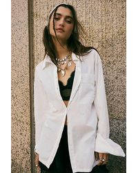 Free People - Hallie French Cuff Shirt - Lyst