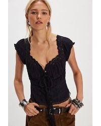 Free People - Arlo Lace Top - Lyst