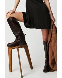 Free People - Bryce Equestrian Boots At Free People In Oxblood, Size: Eu 37.5 - Lyst