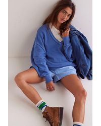 Free People - We The Free Venice V-Neck Sweatshirt - Lyst