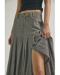 Free People - 53Rd Street Tailored Maxi Skirt - Lyst
