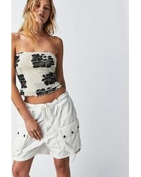 Free People - Poppy Tube Top At In Ivory Combo, Size: Medium - Lyst