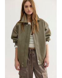 Agolde - Ona Vegan Leather Bomber Jacket - Lyst