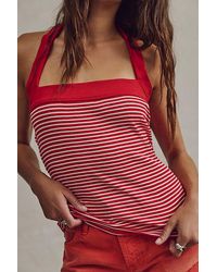 Free People - Ahoy Baby Halter Tank Top - Lyst