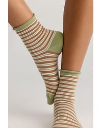Free People - City Cool Stripe Trouser Socks - Lyst