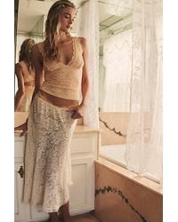Intimately By Free People - Sheer Emotion Midi Slip Skirt By - Lyst