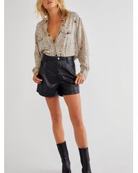 Free People Lita Vegan Leather Short in 