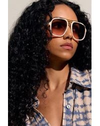 Free People - Janis Detail Aviator Sunglasses - Lyst