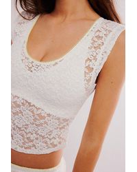Free People - Feeling For Lace Muscle Tank - Lyst