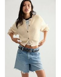 Free People - Vienna Cotton Knit Cardi - Lyst