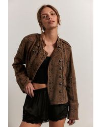 Free People - Lotty Jacquard Band Jacket - Lyst