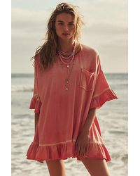 Free People - Campus Classic Tee Mini Dress - Lyst