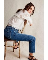 Free People - We The Free Leila High-rise Leggy Slim Jeans - Lyst