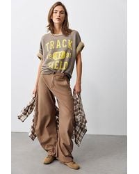 Free People - Spotlight Menswear Barrel Trousers - Lyst