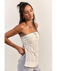 Free People - Solara Eyelet Tube Top - Lyst