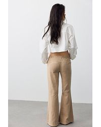 Free People - Break The Ice Linen Slouch Flare Pants - Lyst