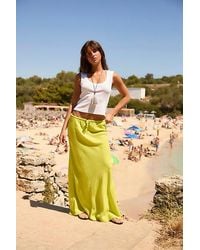 free-est - Sandshell Linen Kayla Convertible Maxi Skirt By - Lyst