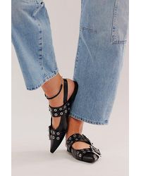 Jeffrey Campbell - Lilly Buckle Slingback Flats - Lyst