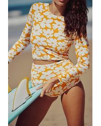 Rhythm - High-Waisted Boyshort Surf Bottoms - Lyst