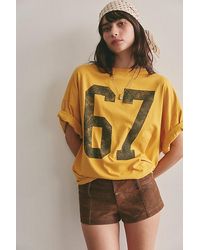 Free People - Ana Suede Micro Shorts - Lyst
