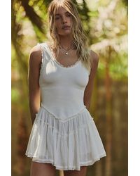 Free People - Izi Drop-Waist Mini Dress - Lyst