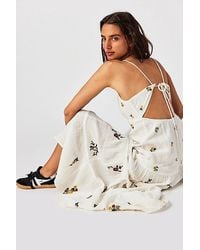 Free People - Hibiscus Tiered Maxi Dress At In Ivory, Size: Small - Lyst