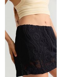 Free People - My Little Micro Mini Lace Skort - Lyst