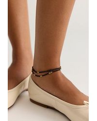 Free People - Muse Semi-Precious Beaded Anklet - Lyst