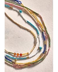 Free People - Muse Semi-Precious Beaded Bracelet - Lyst
