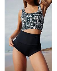 Salt Gypsy - Betty Surf Bottoms At Free People In Black Rib, Size: Small - Lyst