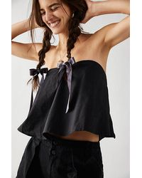 Free People - Avery Tube Top At In Black, Size: Xs - Lyst