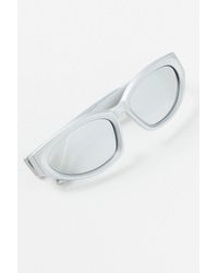 Free People - Chateau Polarized Sunglasses At In Silver - Lyst