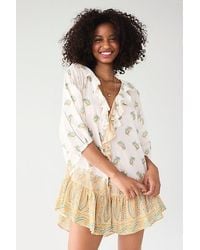 BOTEH - Jardin Frill Mini Dress - Lyst