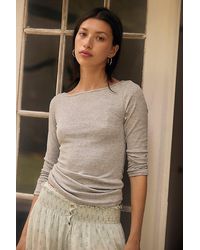 Intimately By Free People - Keeping It Light Ribbed Boat Neck Top By - Lyst