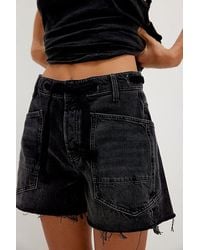 Free People - Moxie Barrel Shorts - Lyst