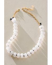 Free People - Sabina Semiprecious Beaded Stone Choker Necklace - Lyst