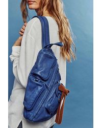 Free People - Sparrow Convertible Sling Bag At Free People In Lapis Blue - Lyst