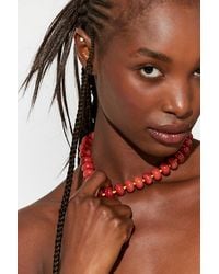 Free People - Sabina Semiprecious Beaded Stone Choker Necklace - Lyst