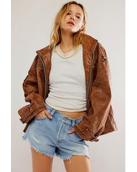 Free People - We The Free Now Or Never Denim Shorts - Lyst