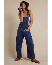 Free People - Good Luck Barrel Dungarees - Lyst